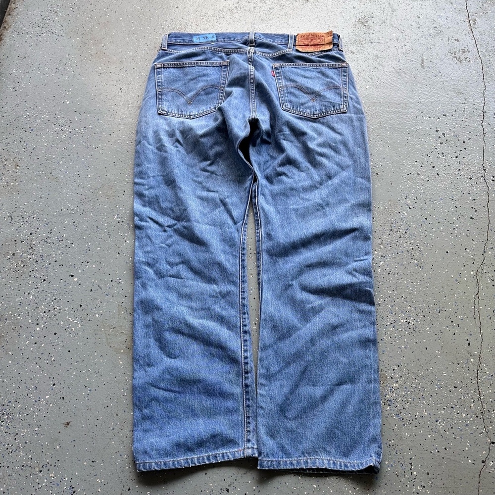 Levis 501 Mens Jeans 38x32 Blue Vintage 2000s Straight Fit Button Fly
